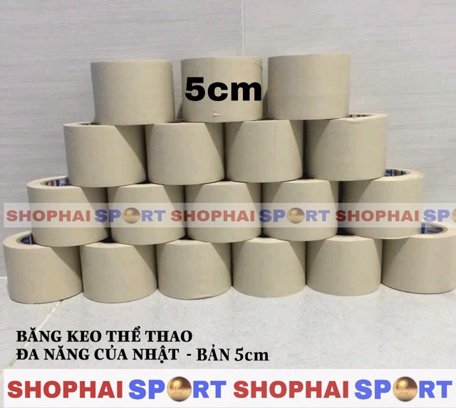 Băng keo thể thao đa năng Của Nhật ( Bản 5cm &amp; 3cm ) Băng keo dán cơ, chống chấn thương