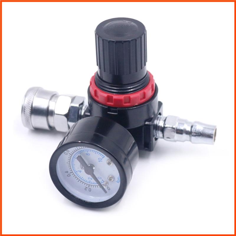 Bộ Điều Chỉnh Lưu Lượng Khí Nén 1 / 4-inch Kèm Đồng Hồ Đo