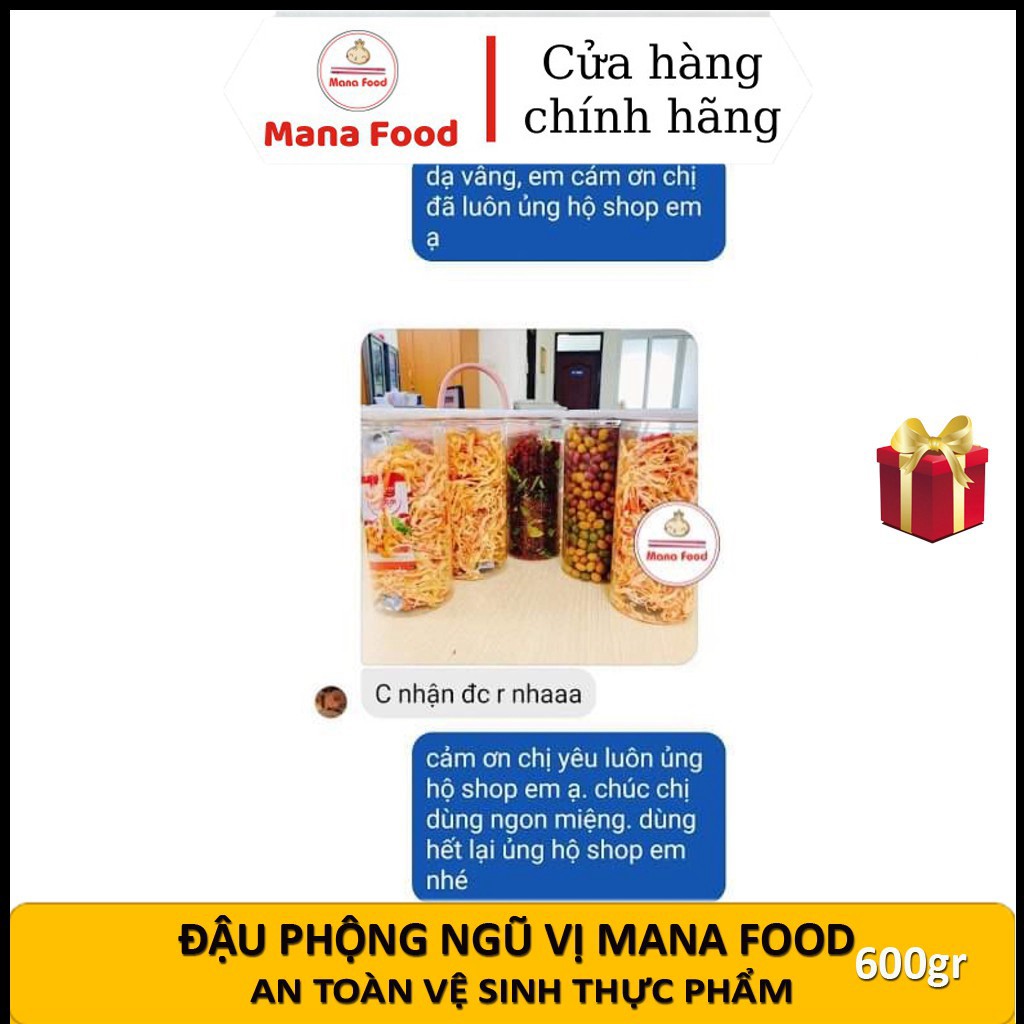 Đậu Phộng Rang Tỏi Ớt Loại Ngon Mana Food Hủ Pet 500gr - Ăn Vặt ManaFood Chuẩn ATVSTP Cay Cay Của Ớt, Vị Mặn Của Muối