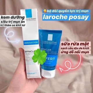 ❄️❄️set kem dưỡng da trị mụn 𝗟𝗔 𝗥𝗢𝗖𝗛𝗘 -𝗣𝗢𝗦𝗔𝗬 𝗗𝗨𝗢 kèm sữa rửa mặt