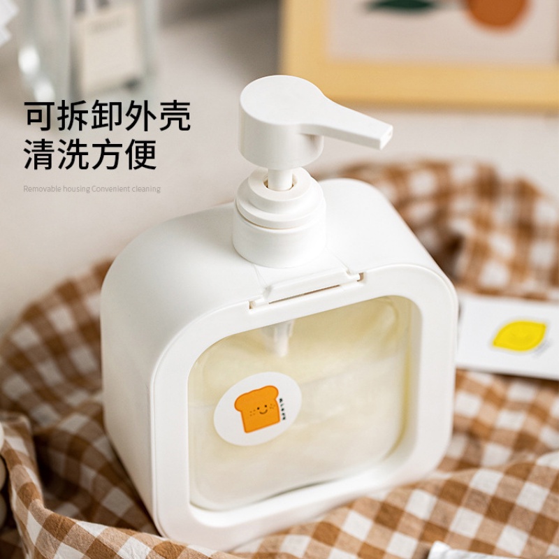 Bình chiết thể tích 500 ml dáng vuông đựng nước rửa tay sữa tắm dầu gội nước rửa chén Xiaomimi D1.120