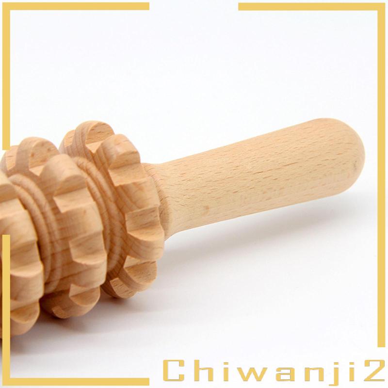 [Chiwanji2] Gậy Lăn Massage Cơ Thể Bằng Gỗ Thủ Công