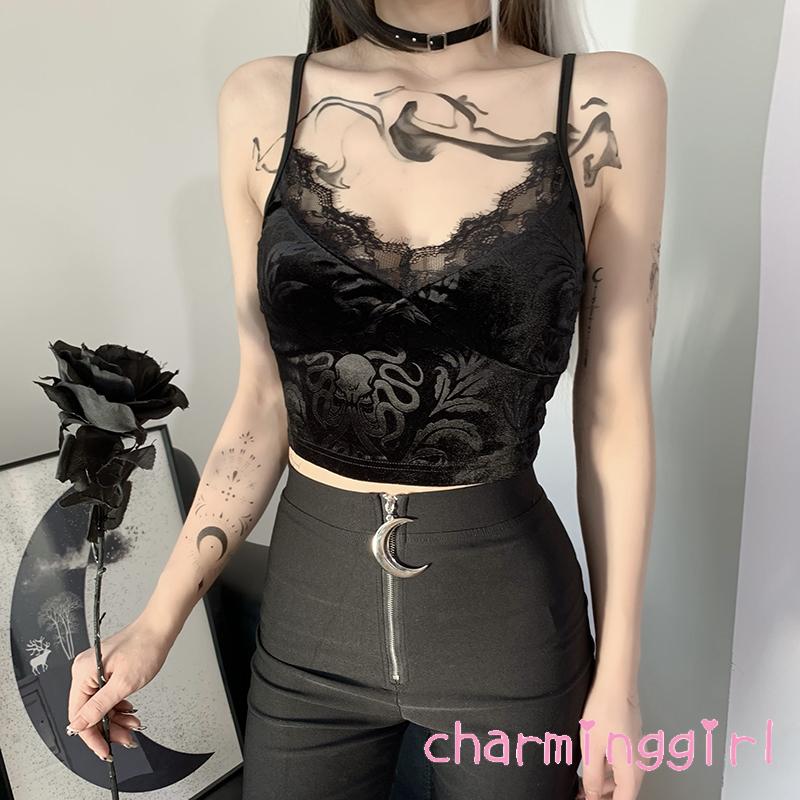 Áo Hai Dây Phối Ren Phong Cách Quyến Rũ Cho Nữ