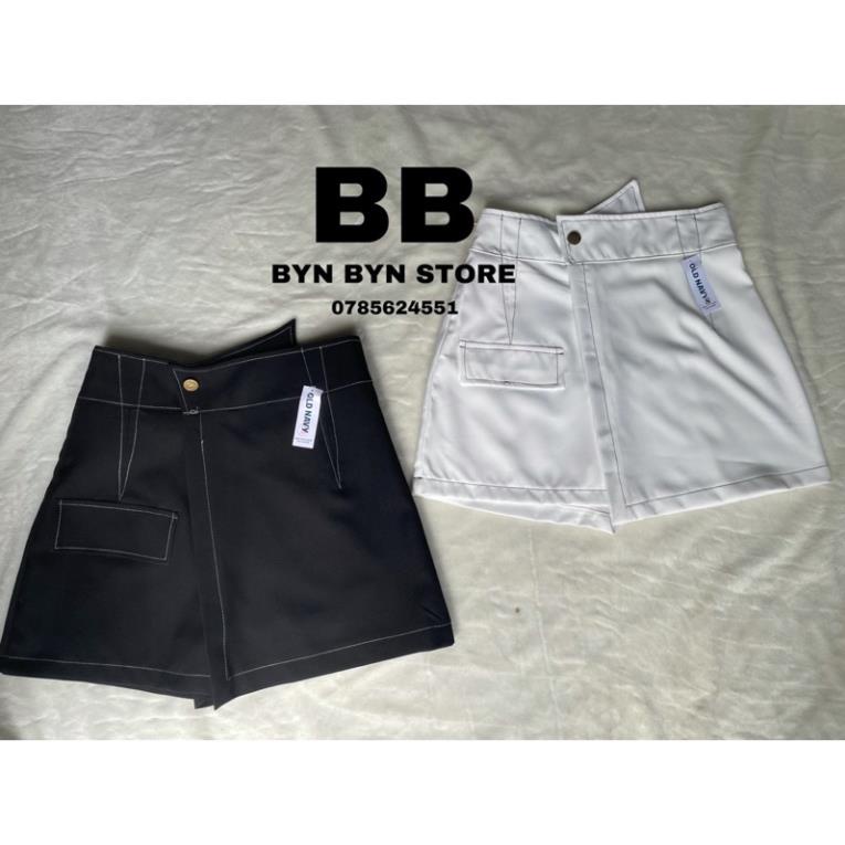 CHÂN VÁY GIẢ QUẦN CẠP CHÉO VIỀN CHỈ NỖI VV1 [Hàng Siêu Cấp] | BigBuy360 - bigbuy360.vn