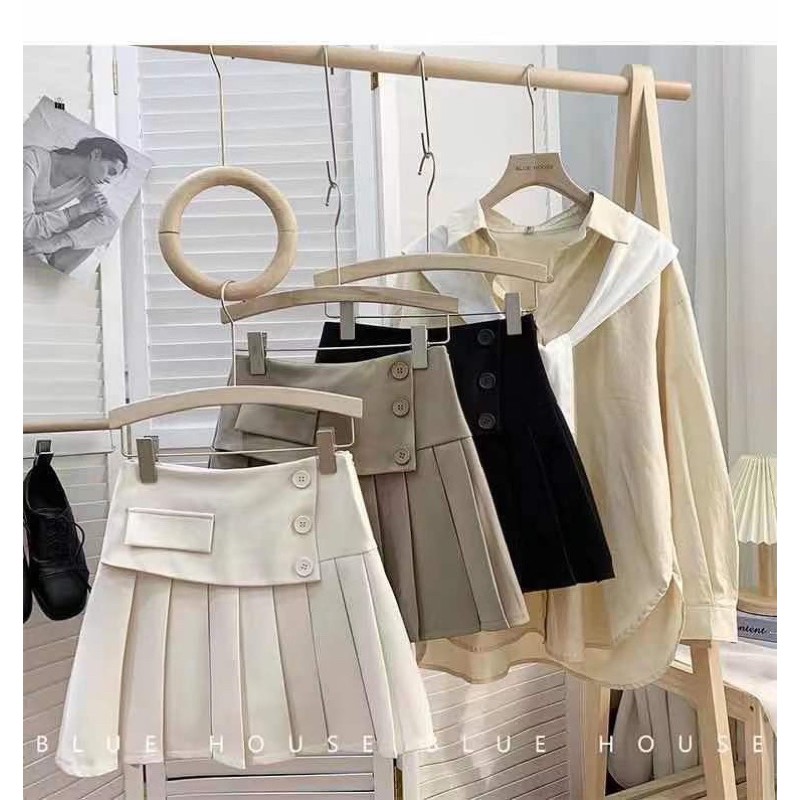 CHÂN VÁY XẾP LY CÚC QUẢNG CHÂU MS19290