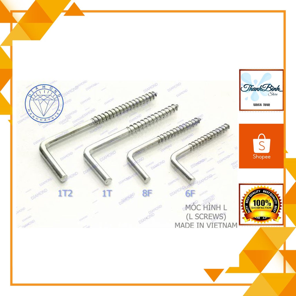 MÓC CHỮ L/ MÓC MÀN/ MÓC TRANH ẢNH INOX