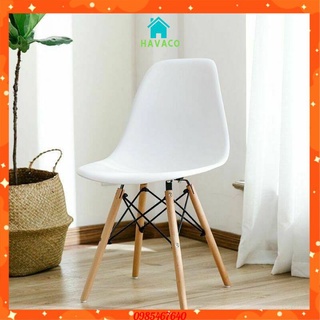 Ghế Làm Việc EAMES Chân Gỗ SỒI Dành Cho Phòng ĂN,Phòng KHÁCH,Cafe,Văn Phòng,Học tập