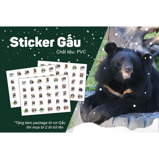 Sticker Gấu không thấm nước