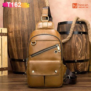 TÚI ĐEO CHÉO NAM DA BÒ T162 THỜI TRANG- PHONG CÁCH- CÁ TÍNH
