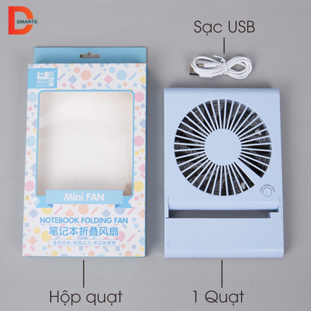 Quạt mini để bàn văn phòng siêu mát di động, tiện lợi, quạt để bàn USB