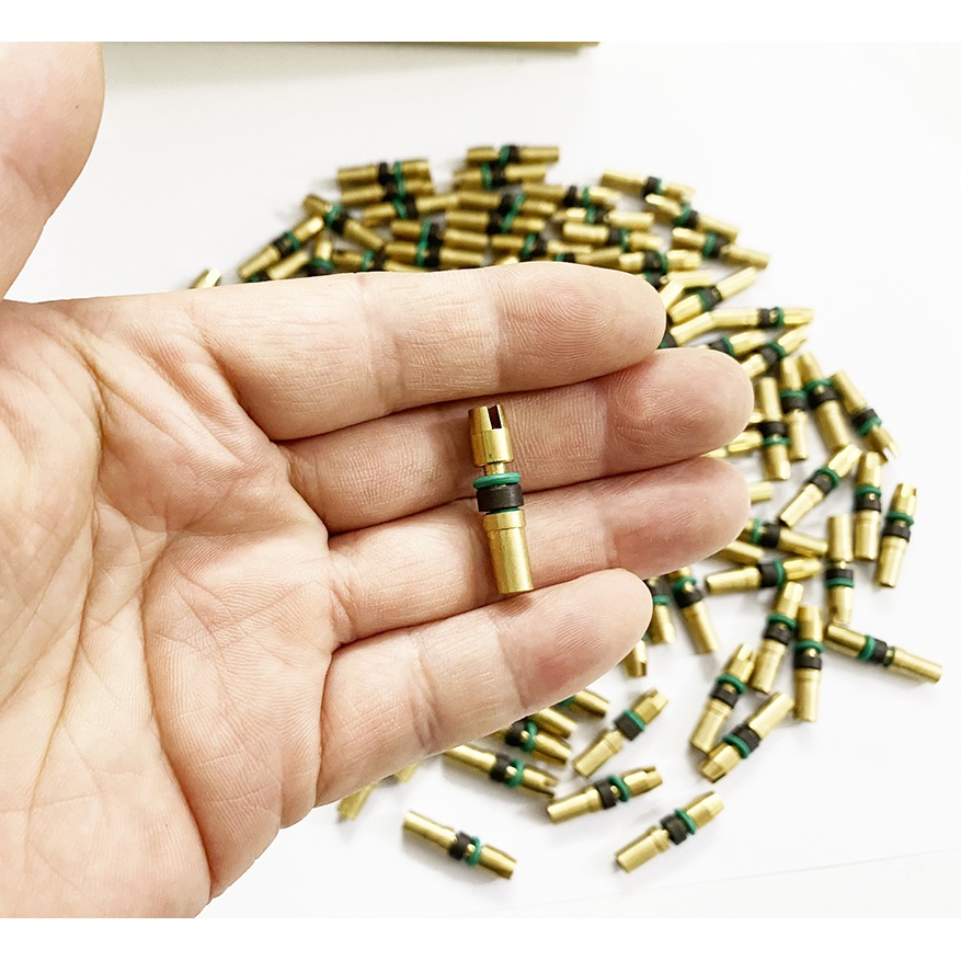 Ti Bơm Cao Áp với 2 Ron Sim XANH Tạo Áp Lực Khí Nén Kín  - Ti Đồng, ty bơm khí nén, ty bơm tay cao áp