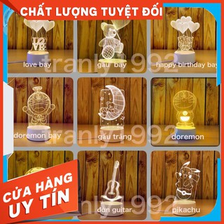 [Nhập Khẩu] Đèn ngủ 3D, đèn trang trí, quà tặng sinh nhật ý nghĩa - LOẠI 1