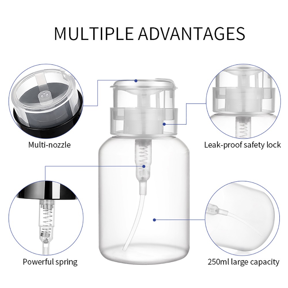 [Hàng mới về] Lọ Rỗng Đựng Mỹ Phẩm Dạng Ấn Tiện Dụng Khi Đi Du Lịch Thiết Kế Dạng Chai Tẩy Sơn Móng Tay