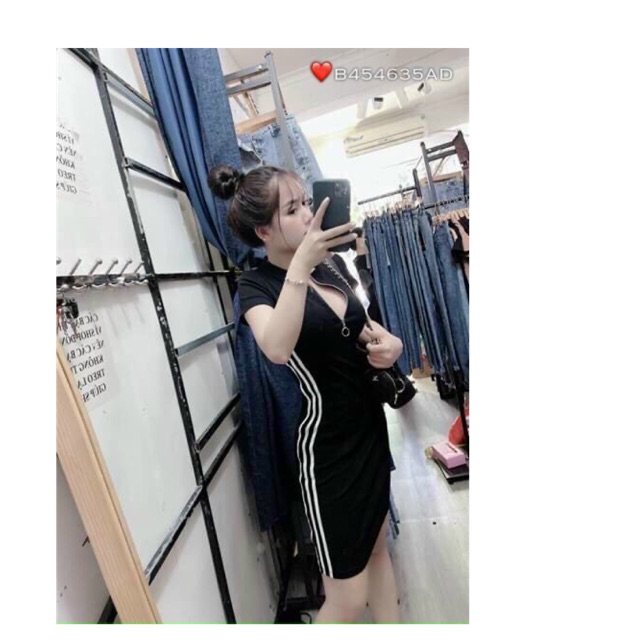 Đầm body dây kéo