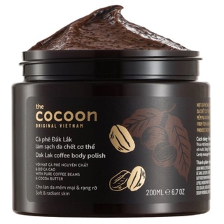 Tẩy da chết cocoon cà phê đắk lắk làm sạch da 200ml