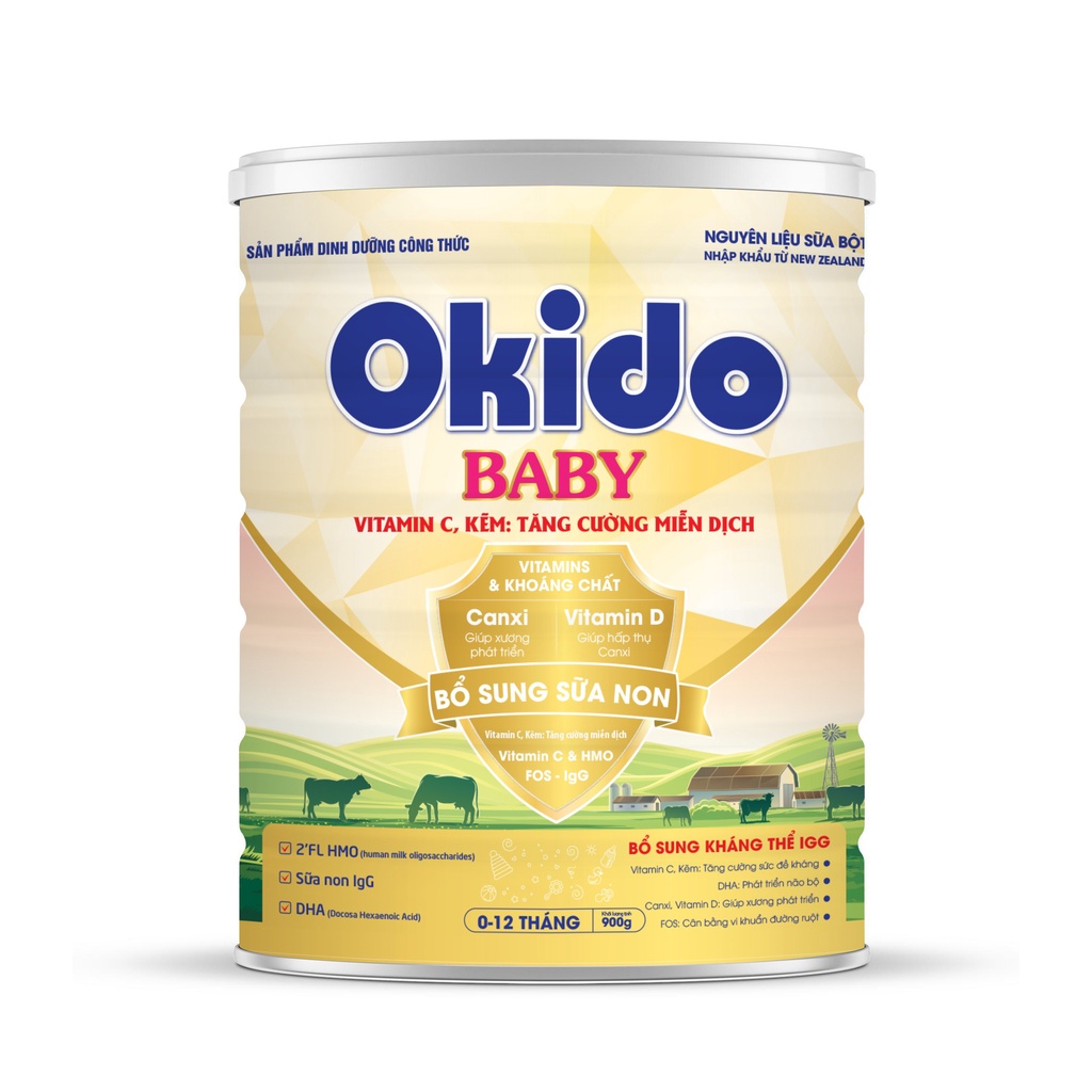 Sữa bột Okido Baby hộp 900g