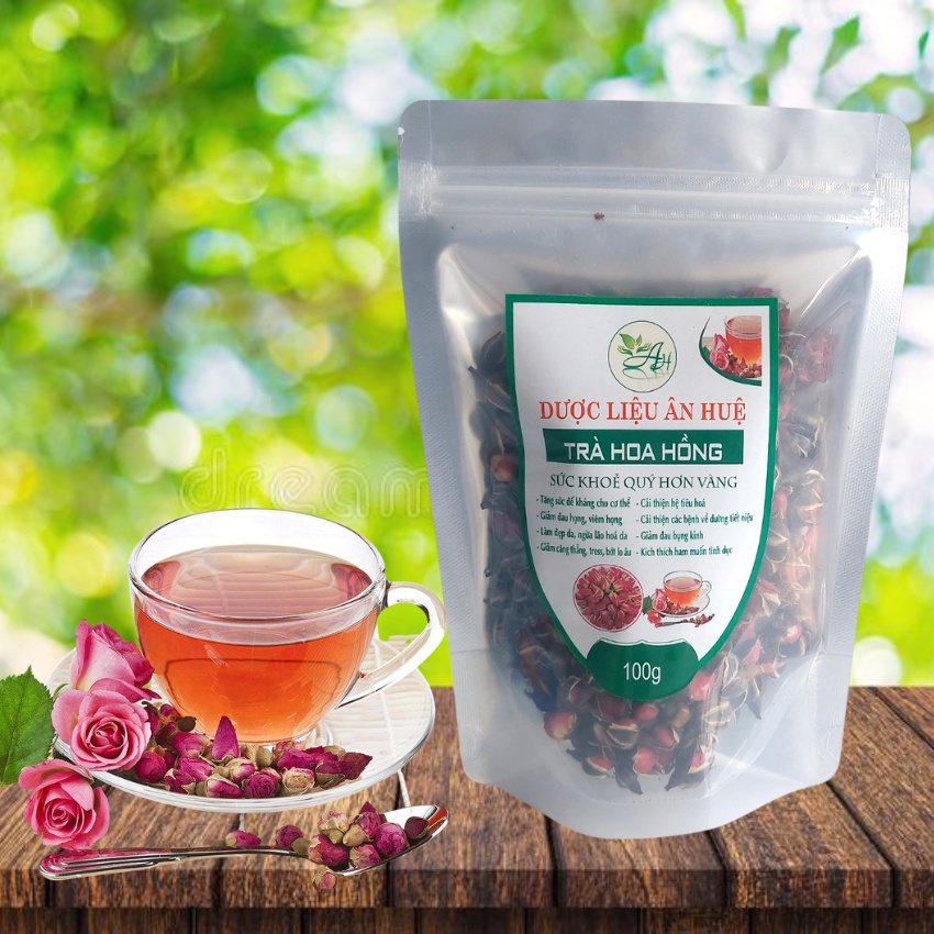 Trà Hoa Hồng Tây Tạng 100gr Sấy Khô Nguyên Nụ Thơm Đẹp Đẹp Da, Giảm Stress, Thải Độc, Chống lão hóa