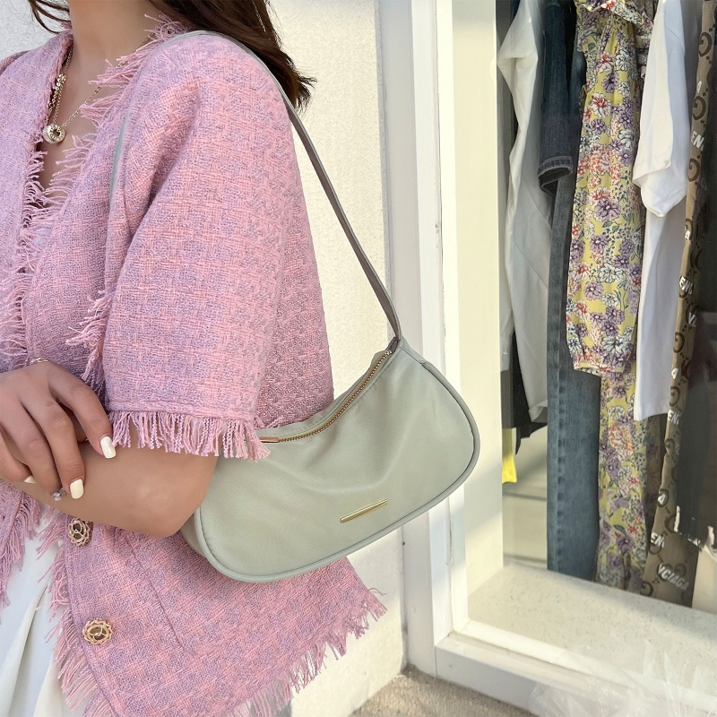 Túi Xách Nylon Đeo Vai Mini Có Khóa Kéo Thanh Lịch Cho Nữ