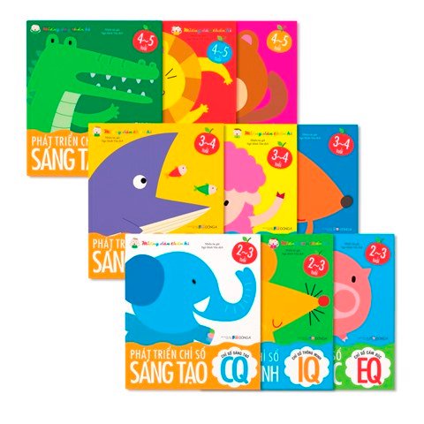Sách - Bộ Miếng Dán Thần Kỳ - Phát Triển Chỉ Số IQ - CQ - EQ Cho Trẻ Từ 2-5 Tuổi