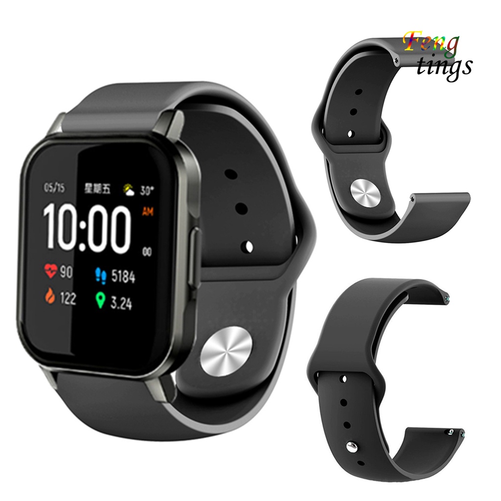 Dây Đeo Thay Thế Chất Liệu Silicon Màu Trơn Cho Xiaomi Haylou Solar Ls02