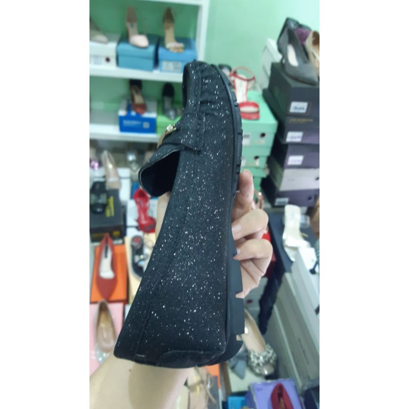 Giày lười kim sa size 34