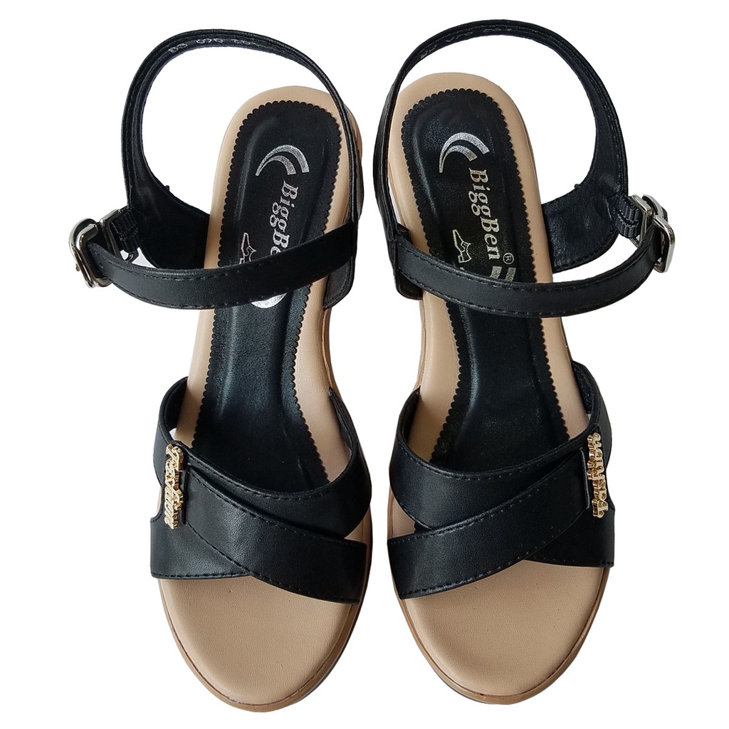 Giày sandal cao gót nữ BIGBEN cao 7 phân GCG90