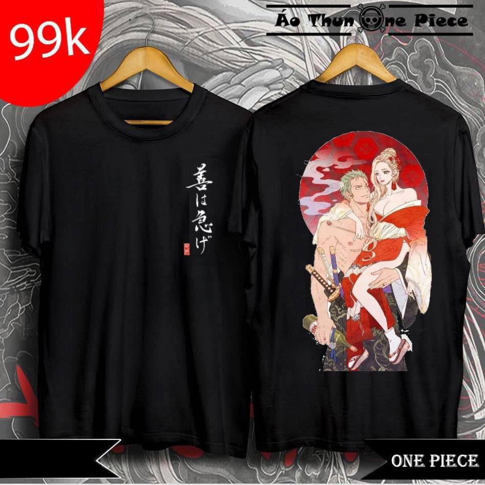 ÁO THUN ONE PIECE Naruto in hình Sasuke uchiha - Luffy Zoro Itachi - Anime giá tốt KÈM CHÂT LƯỢNG