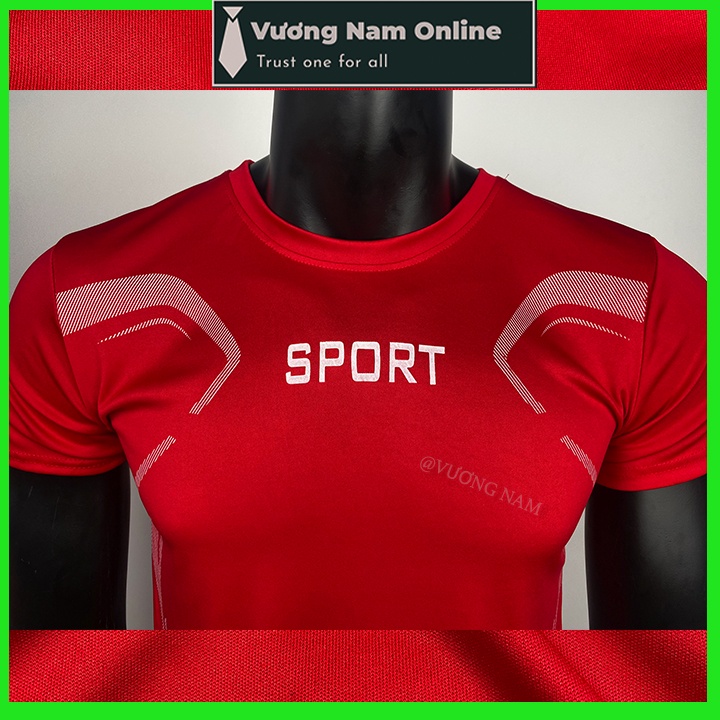 Áo thể thao nam SPORT ngắn tay cổ tròn đẹp vải thun lạnh cao cấp VN96B