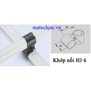 Khớp Nối Kim Loại HJ 6 Dùng Cho Ống Abs Phi 27,28 (đã gồm bulong, ecu)