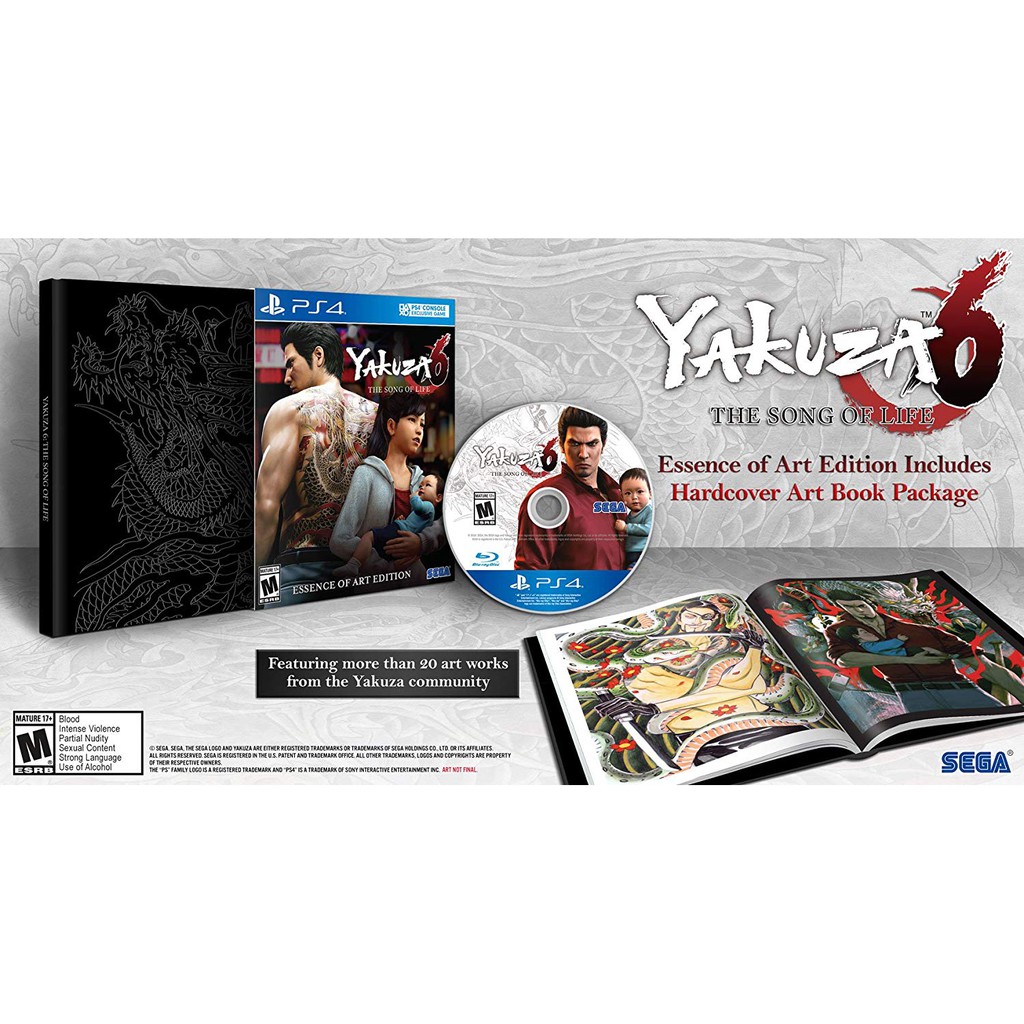 [PS4-US] Trò chơi Yakuza 6 The Song of Life - Essence of Art Edition