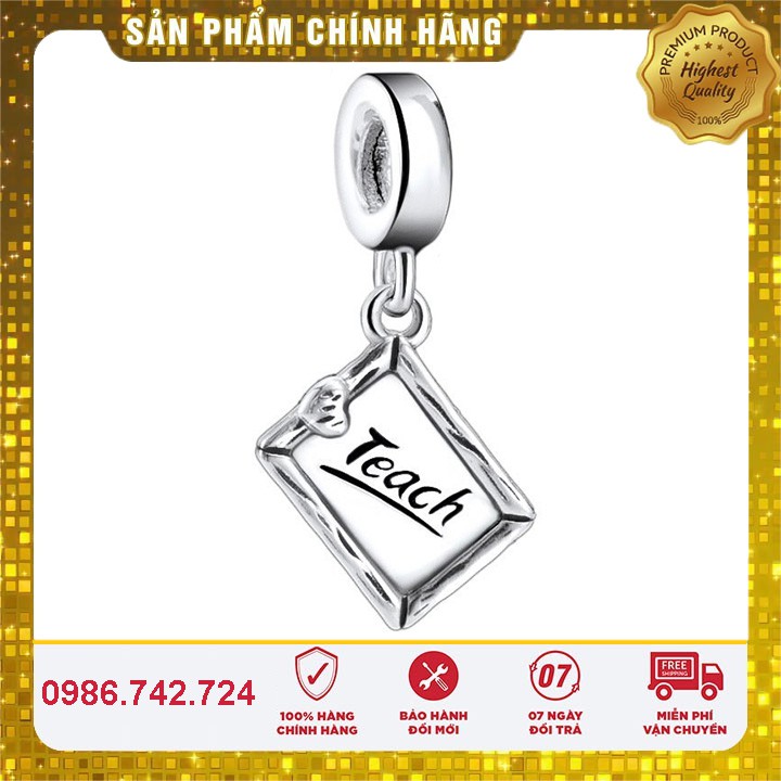 [Hàng cao cấp] Charm Bạc S925 ALE Cao Cấp - Charm treo chữ Teach chuẩn bạc S925 - Mã sản phẩm CHARMBAC_HH00034