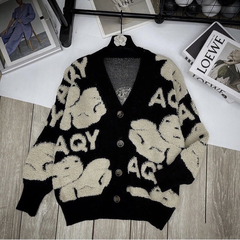 Cardigan Nữ Dày Dặn, Áo Khoác Len 2 Màu Siêu Hàn Quốc | BigBuy360 - bigbuy360.vn