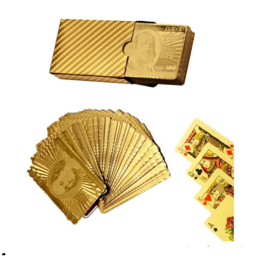 COMBO 10 BỘ BÀI TÂY MẠ VÀNG - NHẬP KHẨU DUBAI L2200