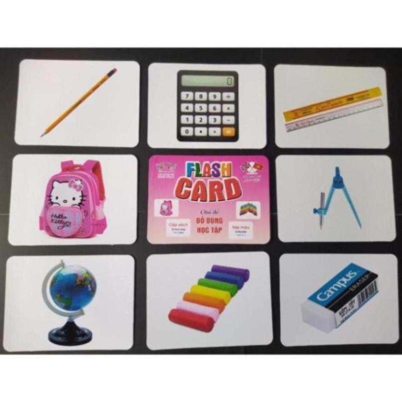 Bộ Thẻ Học Thông Minh cho bé 18 Chủ Đề thẻ học Glenn Doman loại to song ngữ Flashcard tiếng Anh (Hibaby+) - phuong995