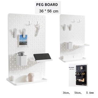Bảng cài treo tường Pegboard lớn giá treo dụng cụ trang trí nhựa cao cấp NB132