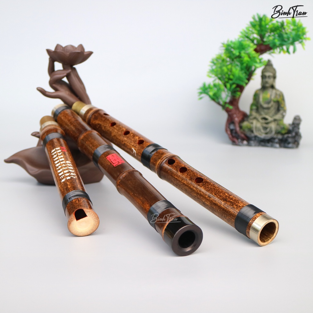 Trường Tiêu  XiFeng 6606 Dòng Tiêu Cao Cấp 3 Khúc - Động Tiêu Bát Khổng Trúc Tím