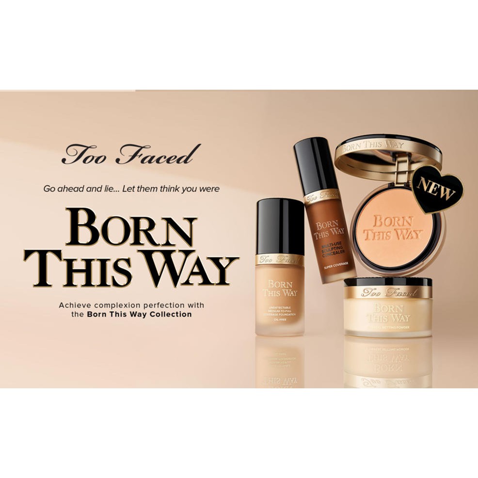 New - Too Faced- Phấn Phủ Dạng Nén-Born This Way Multi-Use Complexion Powder 10g