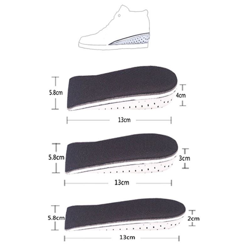 Miếng Lót Giày Tăng Chiều Cao 2cm 3cm Tăng Chiều Cao Dành Cho Nam Và Nữ