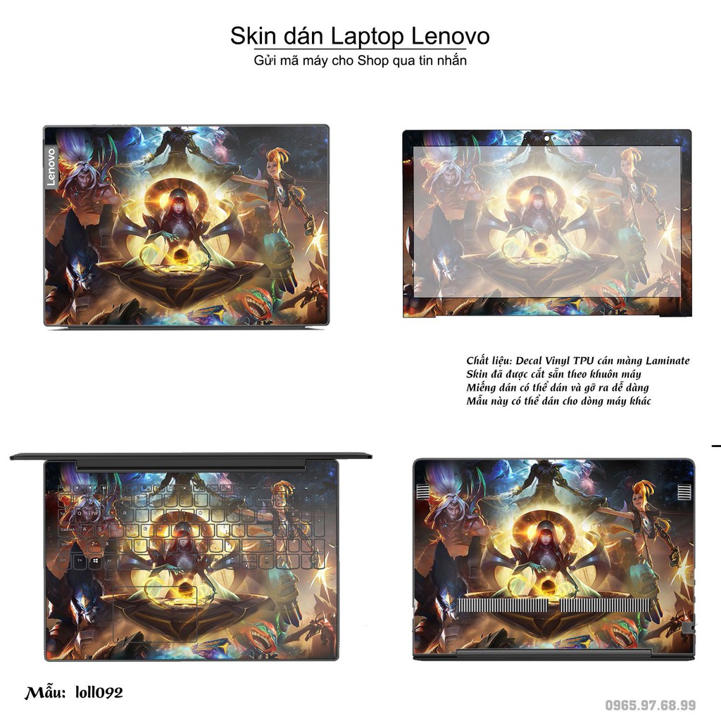 Skin dán Laptop Lenovo in hình Liên Minh Huyền Thoại _nhiều mẫu 13 (inbox mã máy cho Shop)