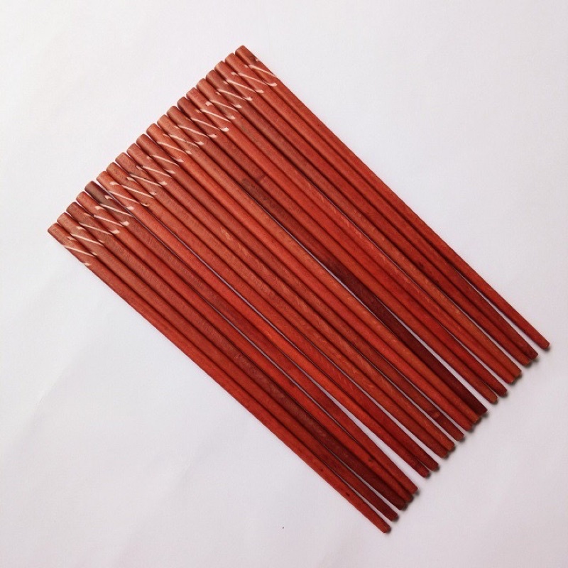 Bộ 10 đôi đũa gỗ Trắc khảm trai sang trọng tự nhiên an toàn cho sức khỏe.