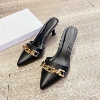 GIÀY SỤC GÓT NHỌN PHỐI XÍCH CAO 6 PHÂN
