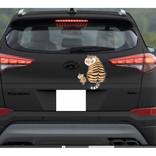 tem, decal logo hổ mập dán xe ô tô
