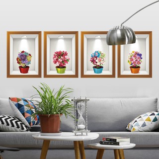 Decal dán tường LỌ HOA CẨM TÚ CẦU