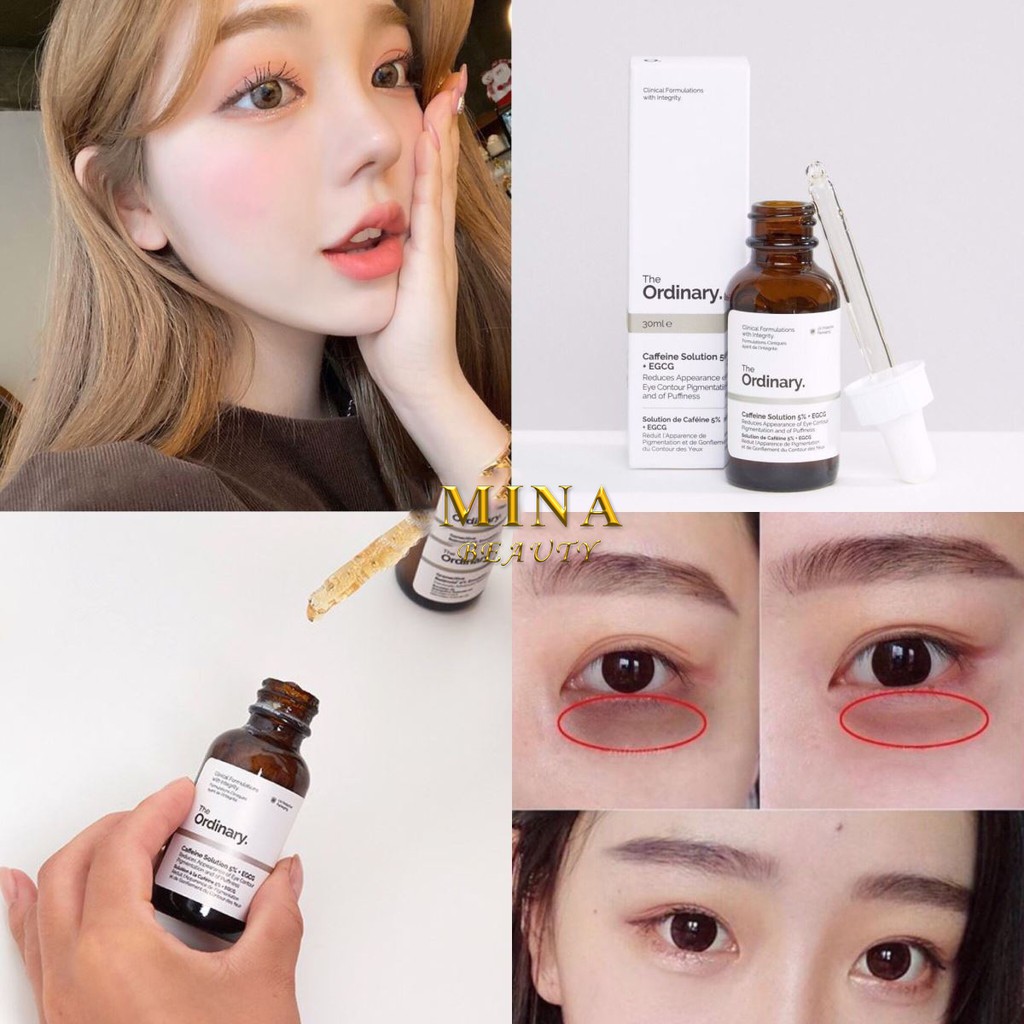 Serum trj quầng thâm mắt [Hết thâm mắt 100%_Hàng Auth] Tinh chất serum Caffeine Solution 5% + EGCG The Ordinary