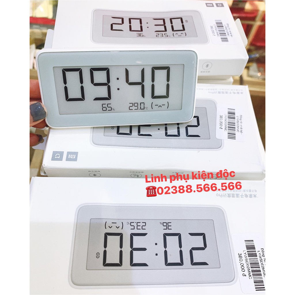 Đồng_hồ_tích_hợp_nhiệt_ẩm_kế Mijia Smart Digital Clock Pro