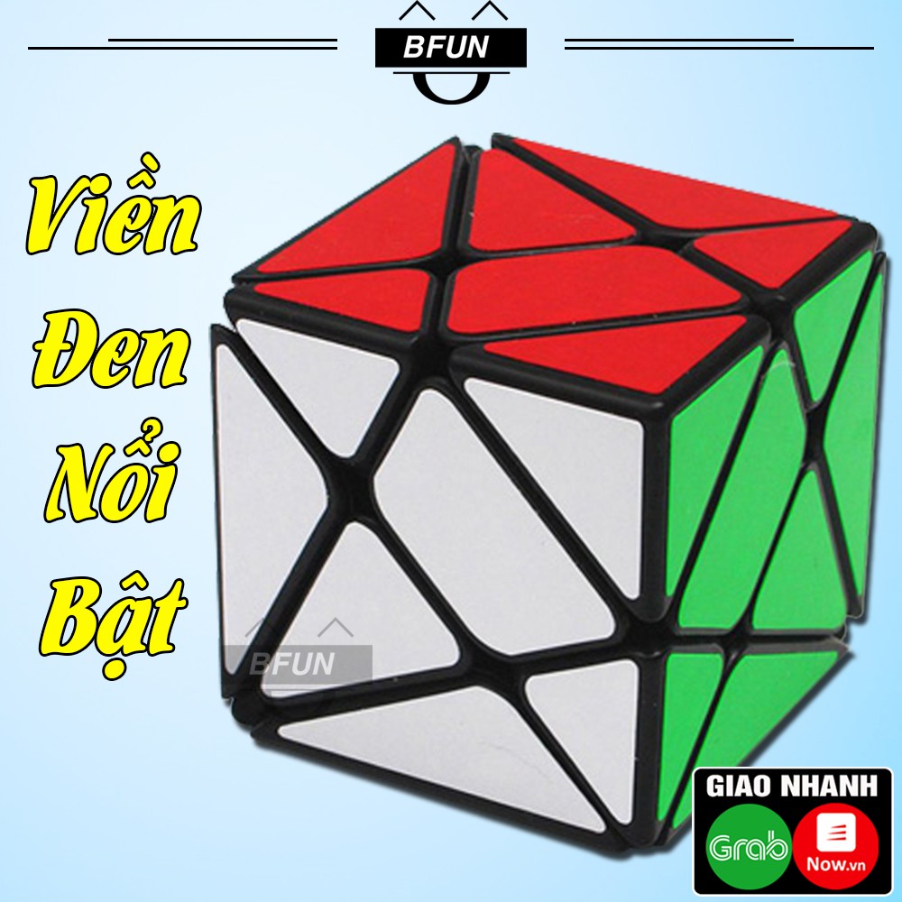 Rubik Biến Thể ASIX Cube (No.8882) VIỀN ĐEN- Khối Rubik Biến Thể 6 Mặt Xoay Trơn, Đồ Chơi Trẻ Em BFUN (Shop có rubik3x3)