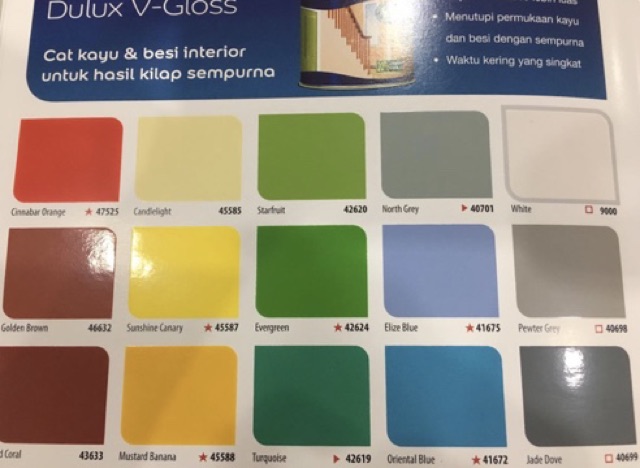 (Hàng Mới Về) Bảng Sơn Dầu 1kg Dulux V Màu Sắc Đặc Biệt