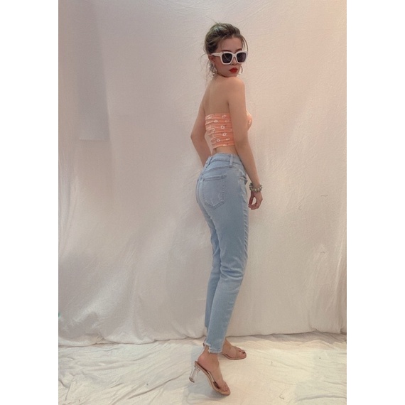 Quần Jeans JUSTUSA Baggy Ống Sượt 14cm - 3464 Mẫu 1.56-46kg sz 27