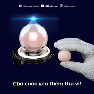 Bao Cao Su Siêu Mỏng OLO Bead Entering Tăng 3cm Tích Thước, Nhiều Gel  Hộp 10 bcs - Tặng Bao Cao Su LP01-Life Plus Store