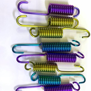 Lò xo chân chống nghiêng chất liệu titanium dùng được cho xe tay ga và xe số